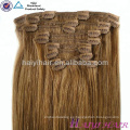 Envío a la noche barato clip de onda natural peruana de cabello humano de la Virgen 100 en extensiones de cabello